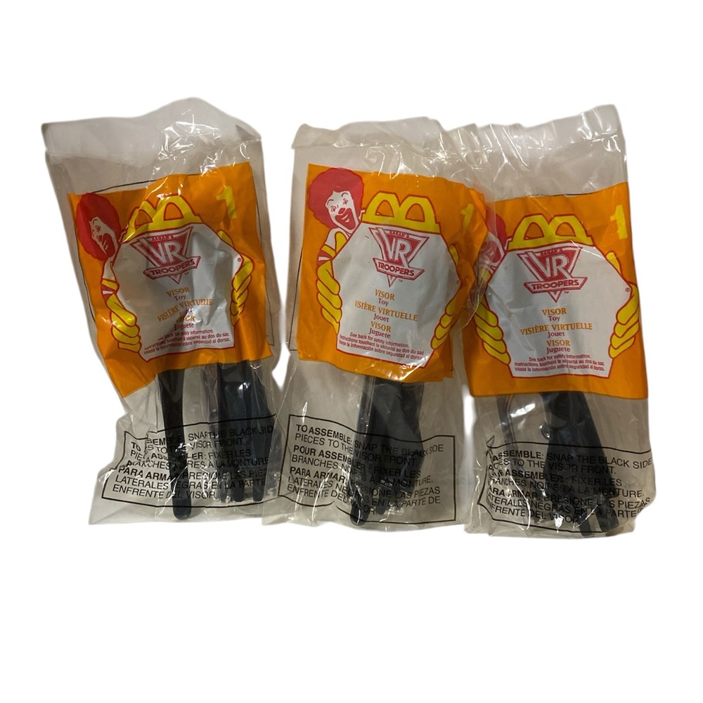 McDonald’s Happy Meal Toy #1 Saban’s VR Troopers Visor Bundle of 3 Play Glasses